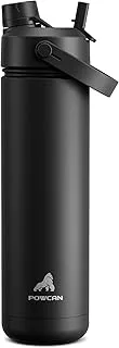 POWCAN 26 oz Insulated Water Bottle with 2-in-1