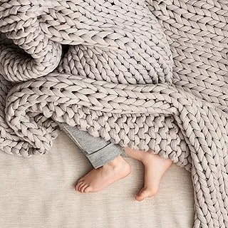 Bearaby Hand-Knit Kids Weighted Blanket