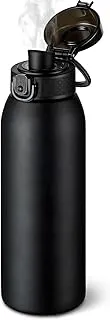 Insulated Water Bottle 24 oz with Dustproof Lid