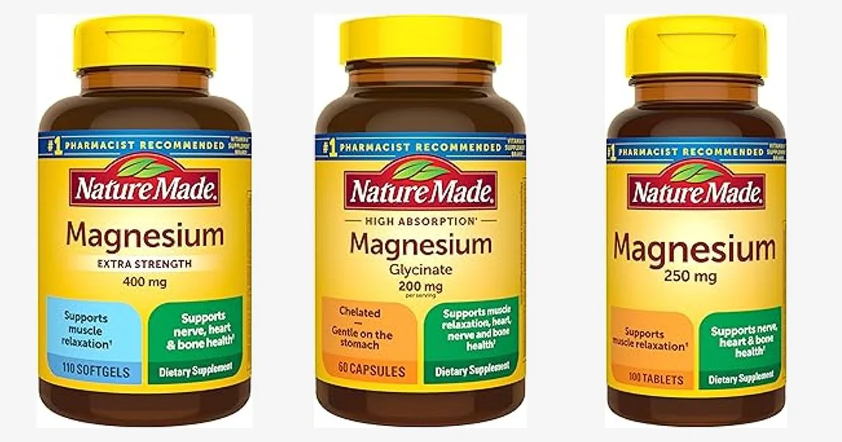 Best Magnesium Supplement for Over 50: Nature Made Magnesium Oxide 400 mg Softgels