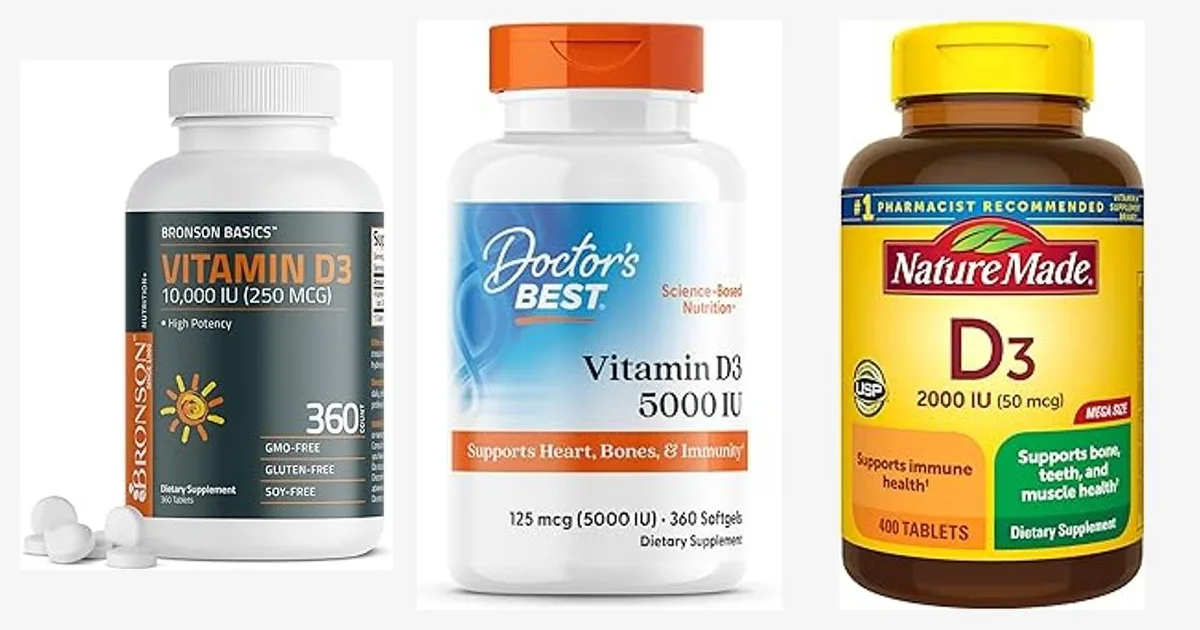 The Best Vitamin D Supplement for Men: Top 5 Picks Reviewed